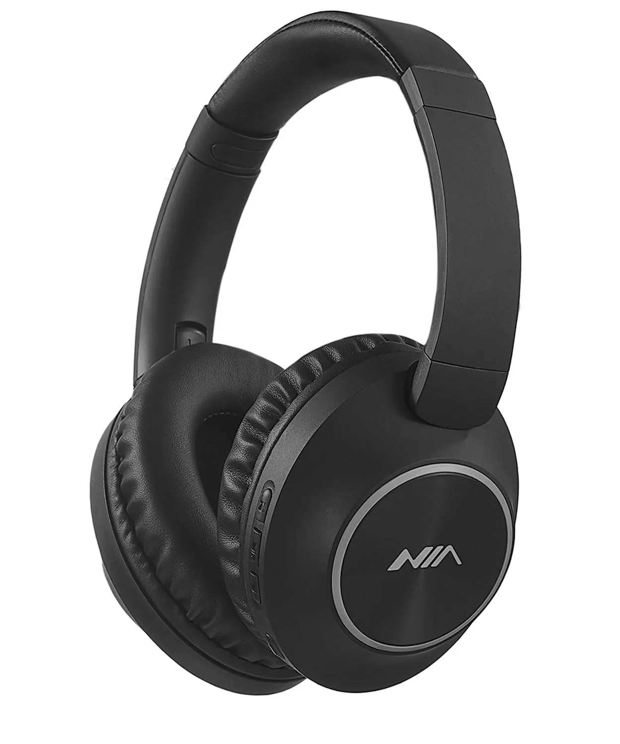 Over Ear Wireless Bluetooth Headphones - 20H Playtime, HiFi Stereo, Lightweight & Foldable, Black