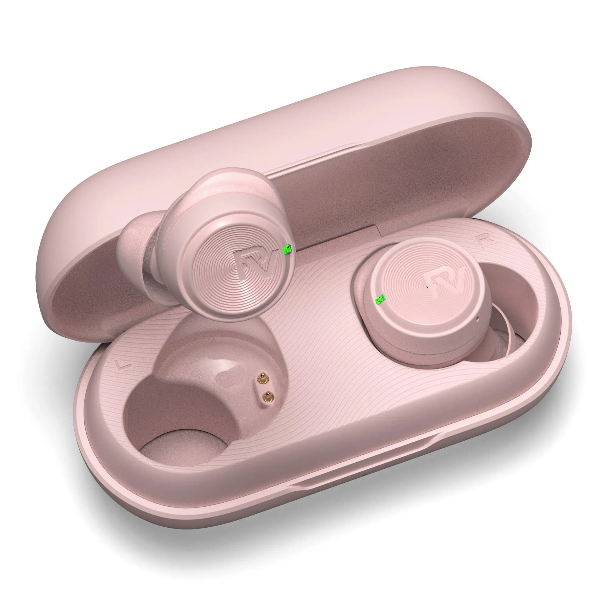 PALOVUE Wireless Earbuds Bluetooth 5.3, 35H Playtime, Deep Bass, Lightweight, Waterproof, Pink/Grey