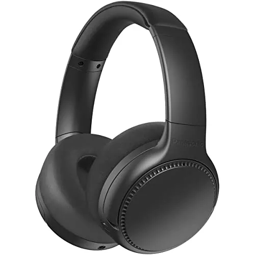 Panasonic RB-M700B Wireless Bluetooth Headphones - Deep Bass, Noise Cancelling, 20-Hour Playback, Black