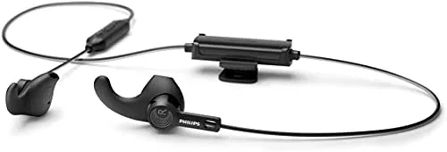 PHILIPS A3206 Wireless Sports Headphones, IP57 Waterproof, Detachable Ear Hooks, Built-in Mic