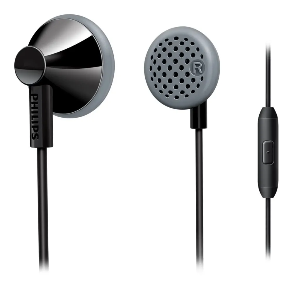 PHILIPS In-Ear Headphones with 15mm Speakers, Ergonomic Design, Integrated Mic, Enhanced Bass