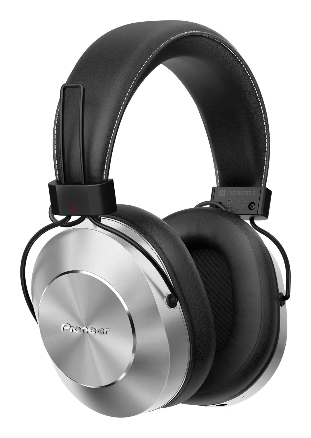 Pioneer Bluetooth High-Resolution Over Ear Headphone - Silver SE-MS7BT-S, 12-Hour Battery Life