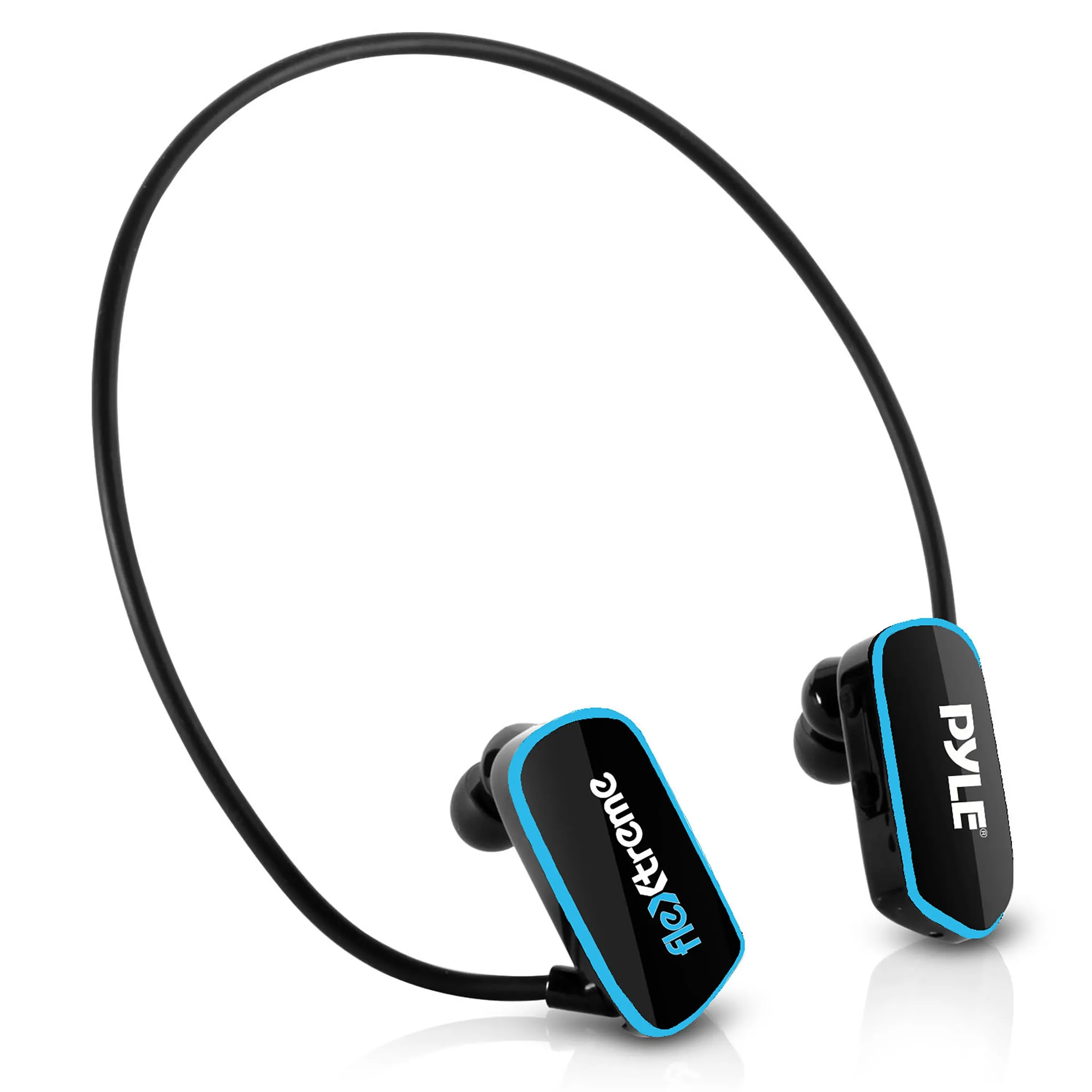 Pyle Waterproof MP3 Player Headphones - IPX8 Submersible & Flexible, 4GB Memory, Rechargeable