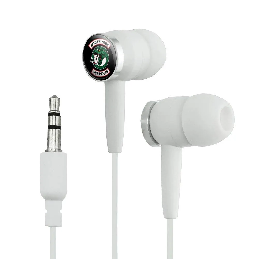 Riverdale South Side Serpents In-Ear Earbud Headphones - Ergonomic Design, Quality Construction