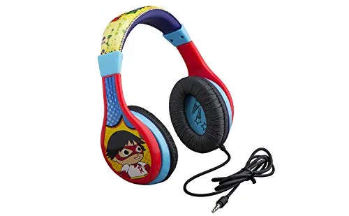 Ryans World Kids Headphones, Adjustable Headband, Stereo Sound, Tangle-Free, Volume Control