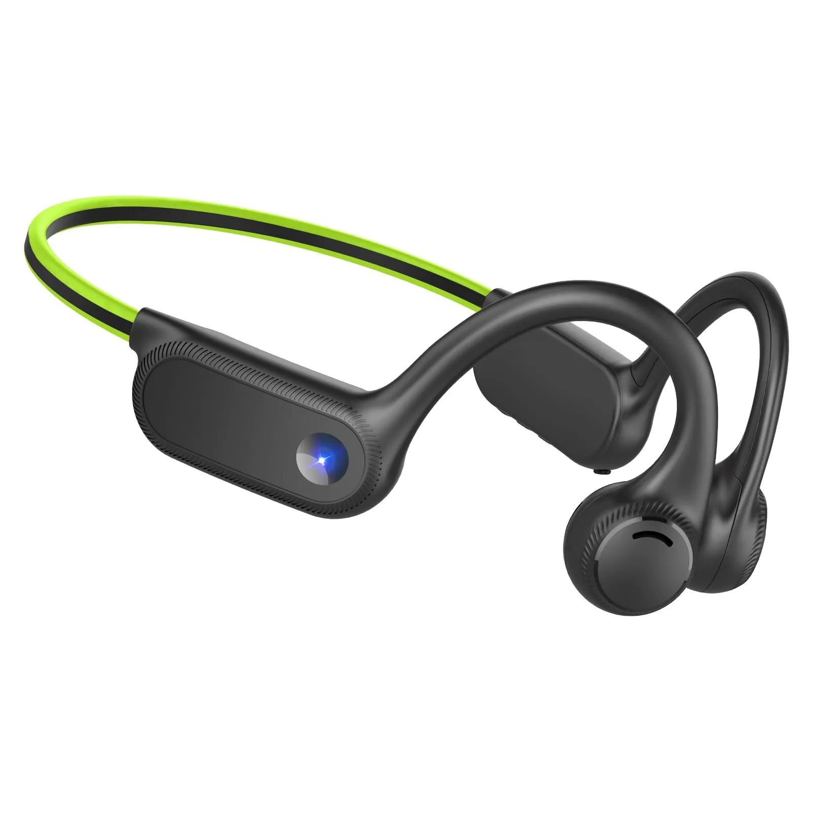 S101 Bone Conduction Headphones - Open-Ear Sports Headphones, Bluetooth 5.2, Waterproof (Green)