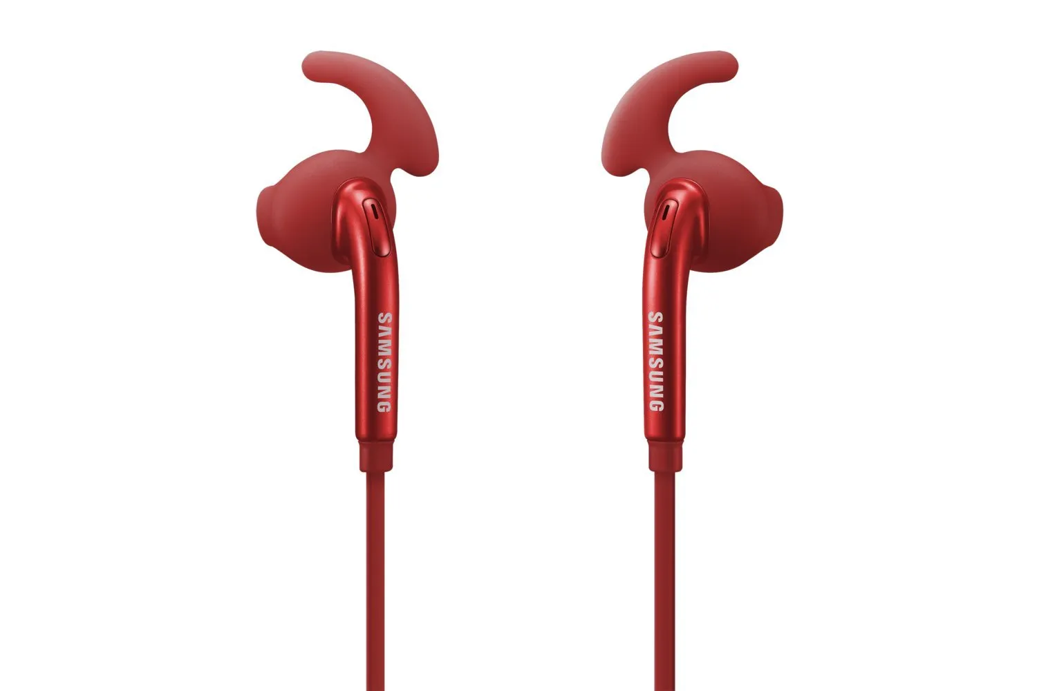 Samsung Active In-Ear Headphones, Red - Universal Compatibility, 12mm Speakers, Tangle-Free Cable