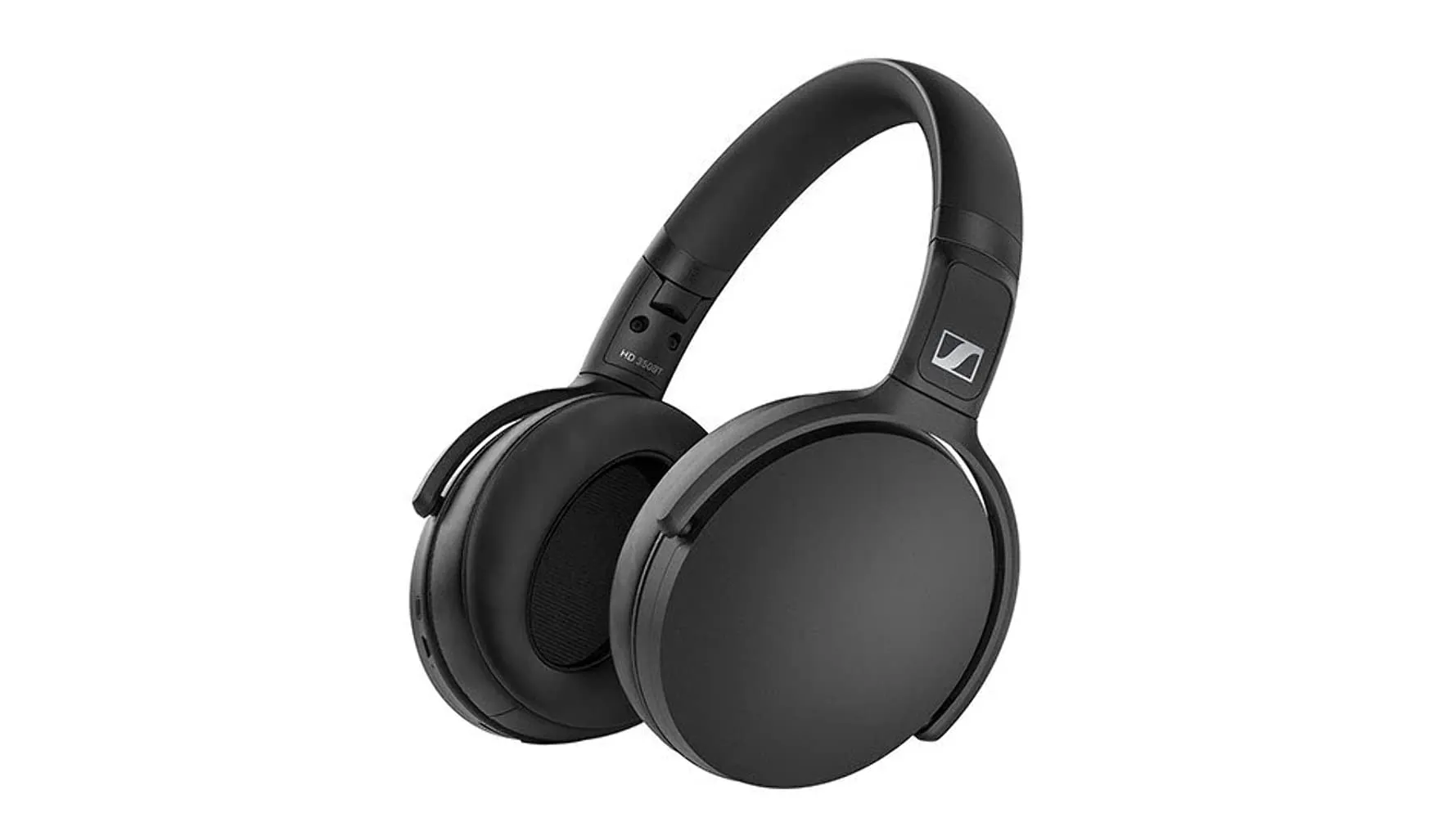 Sennheiser HD 350BT Wireless Headphones - 30-Hour Battery, USB-C Fast Charge, Black, Renewed