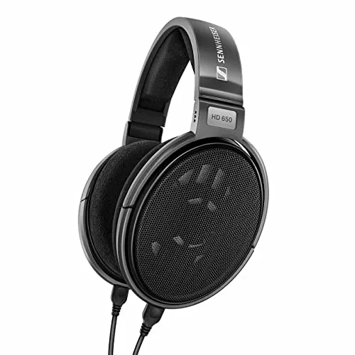 Sennheiser HD 650 Audiophile Open Back Headphone - Hi-Res, Lightweight, Titanium Finish