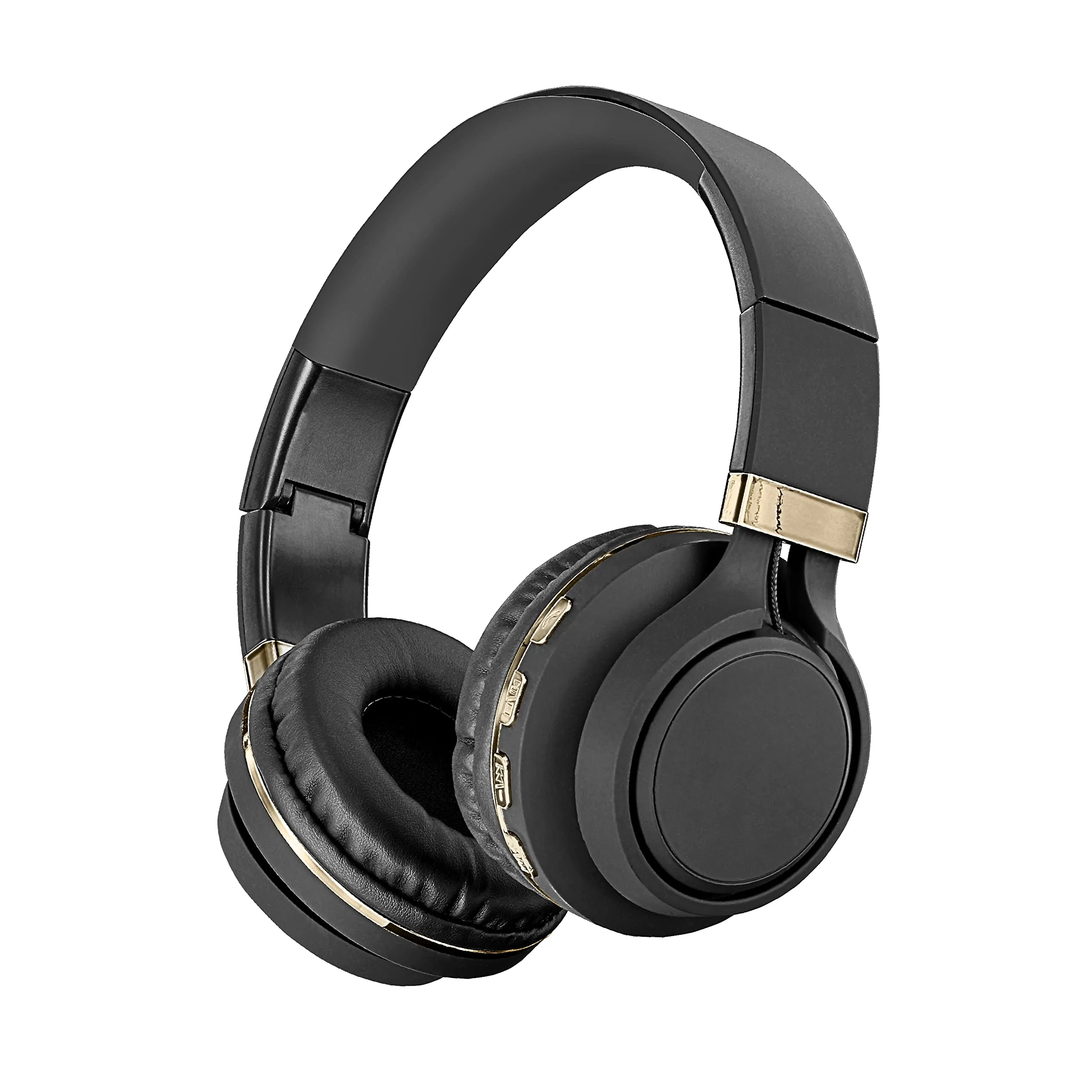 Sentry Industries BLWBT301 Bluetooth Headphones - Black/Gold, 100Ft Range, 40mm Drivers