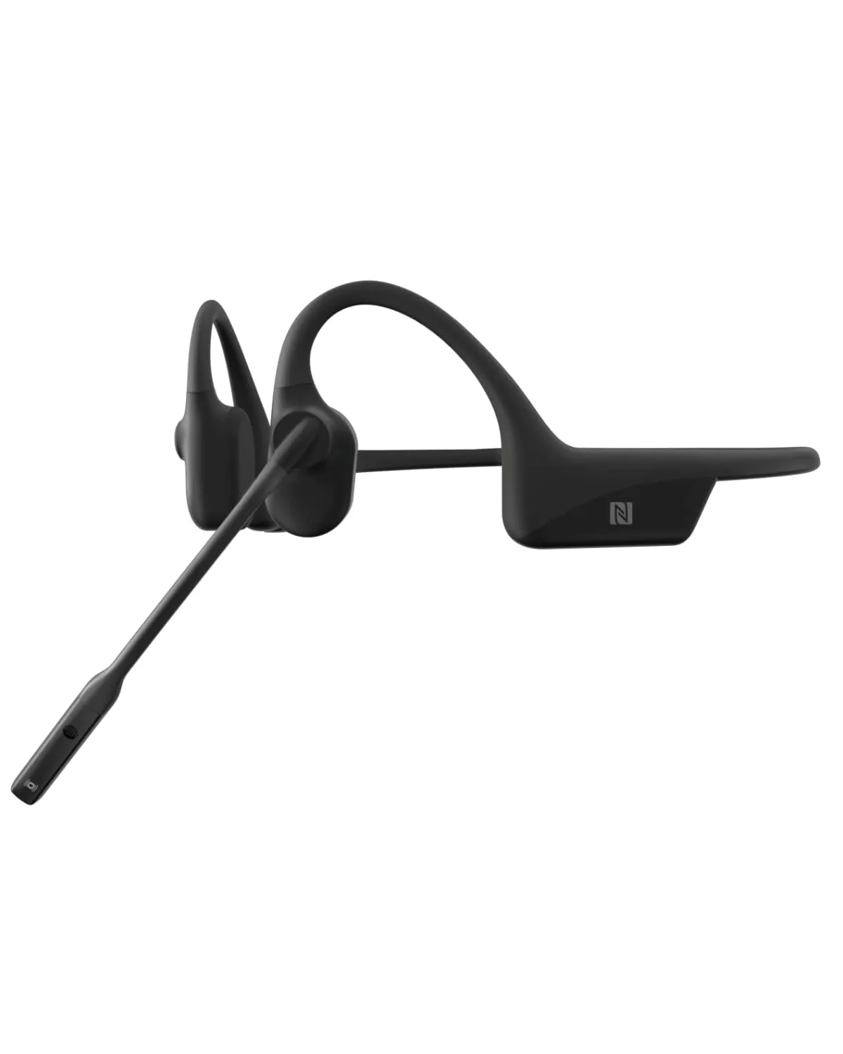 SHOKZ AfterShokz OpenComm Bluetooth Headset with Noise-Canceling Boom Microphone, Open-Ear