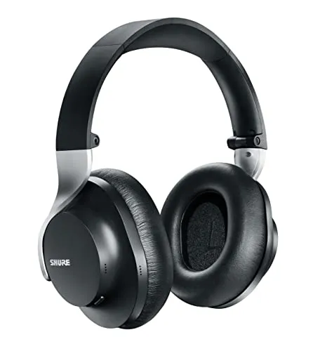 Shure AONIC 40 Wireless Bluetooth Noise Cancelling Headphones - Studio-Quality Sound, Black