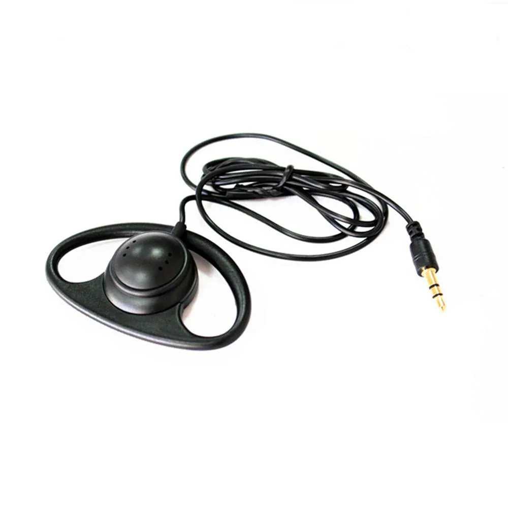 Single Side Earphone D Shape Earpiece Headset for Simultaneous Interpretation - LINHUIPAD