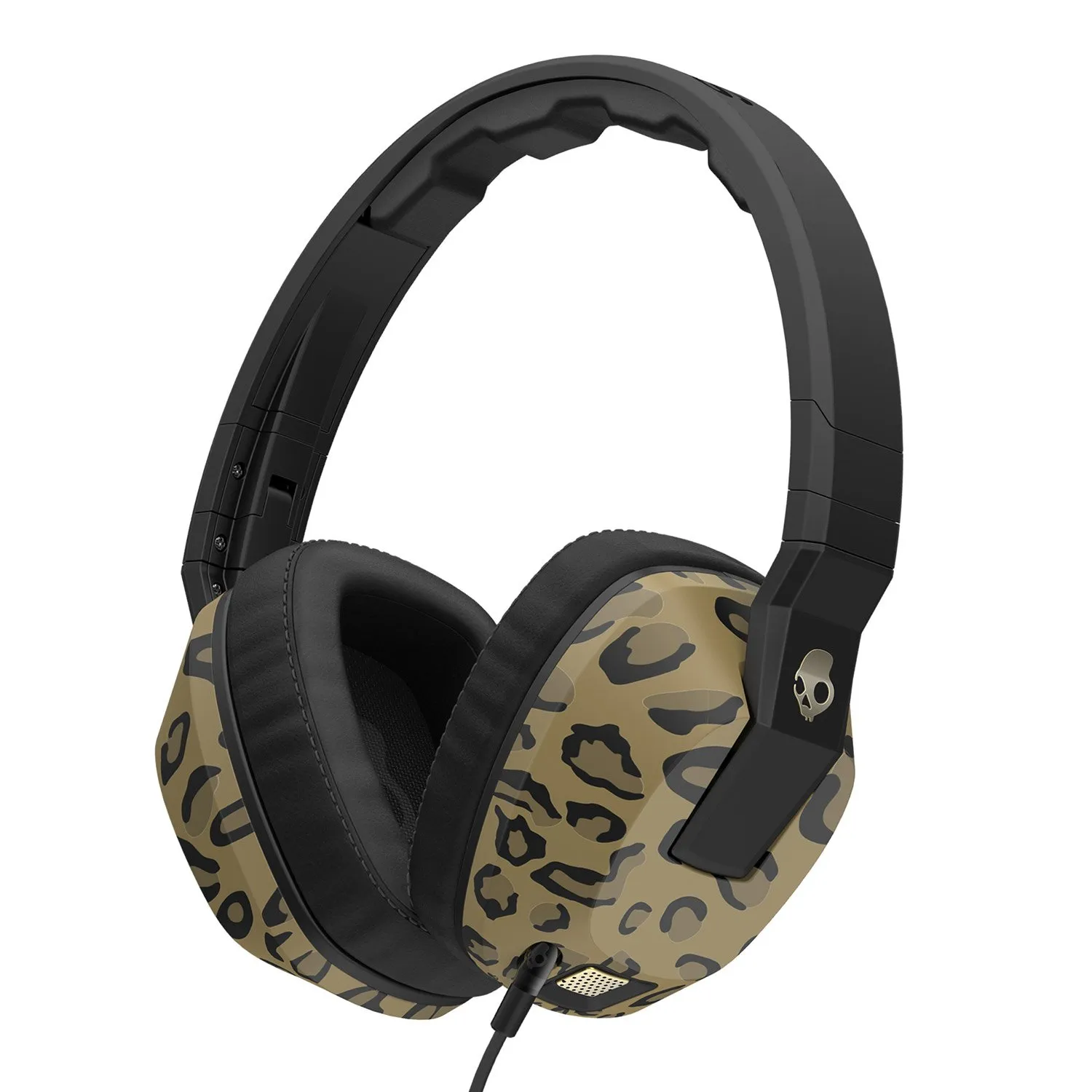 Skullcandy Crusher Headphones with Built-in Amplifier, Leopard - Powerful Bass & Comfort Fit