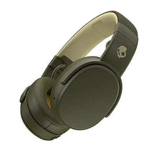 Skullcandy Crusher Wireless Over-Ear Headphone - Olive - Bluetooth, 40 Hours Battery Life