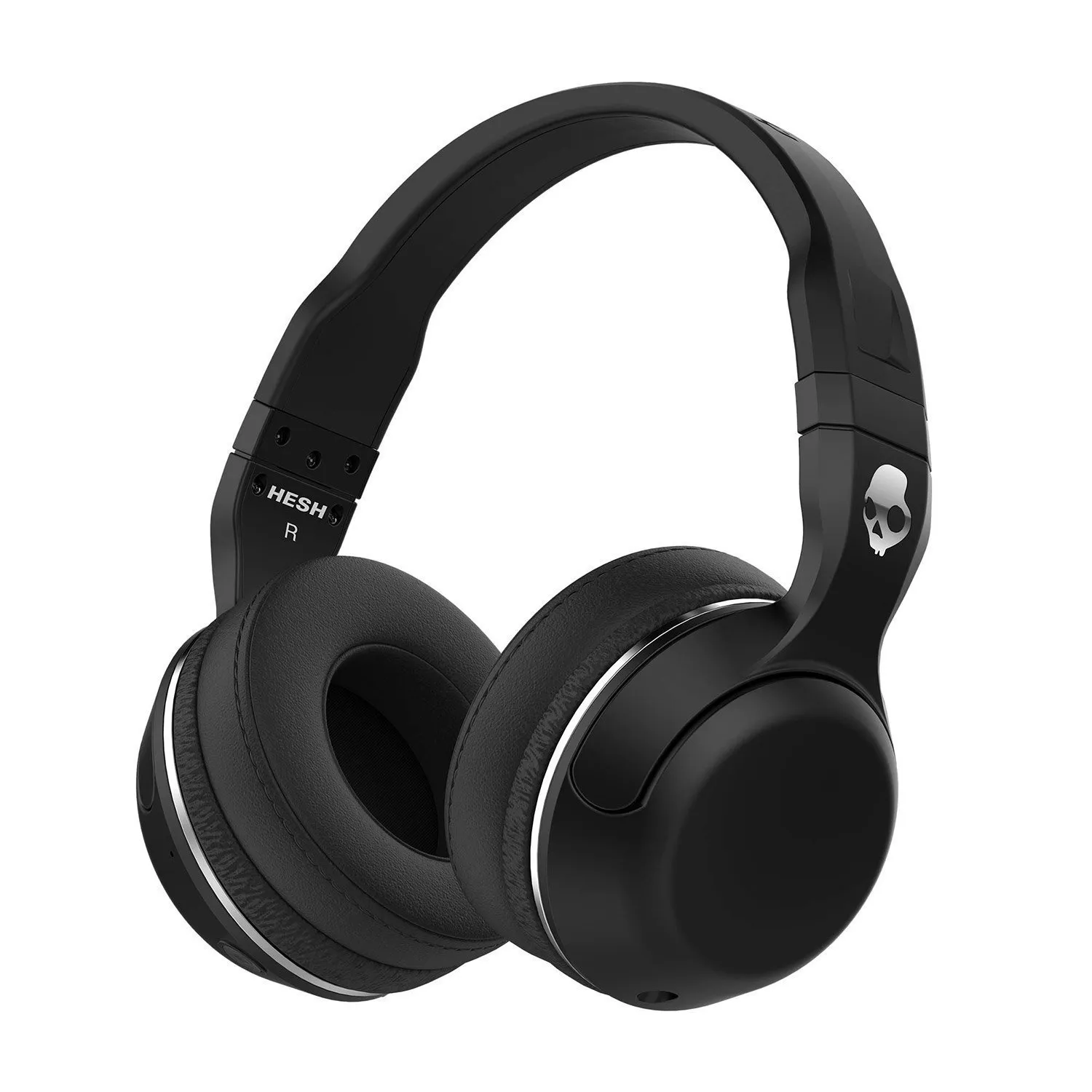 Skullcandy Hesh 2 Bluetooth Over-Ear Headphones - Black, Wireless, Microphone, Renewed