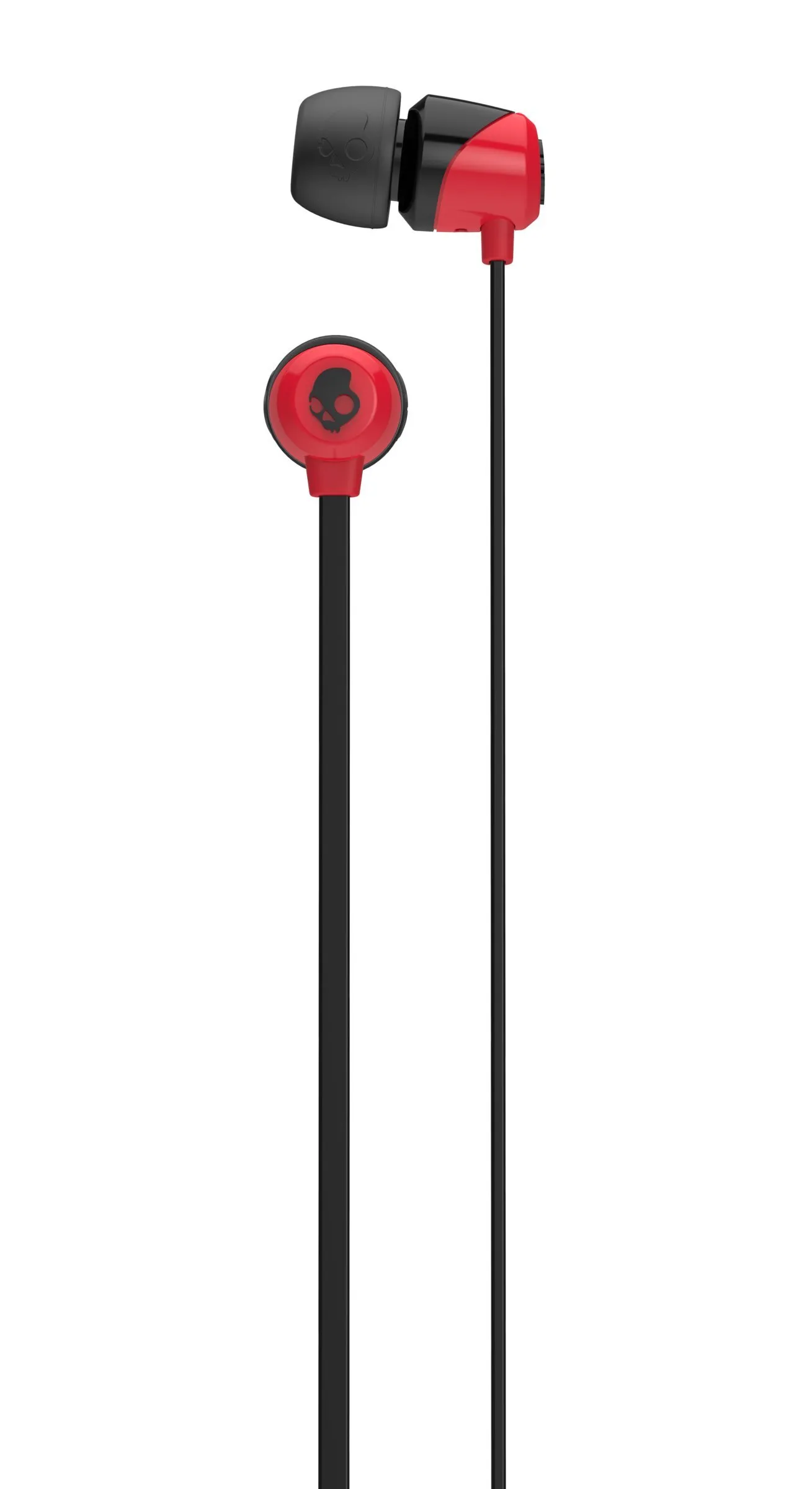 Skullcandy Jib In-Ear Earbuds - Red/Black, Noise-Isolating, Enhanced Bass, Wired 3.5mm Jack