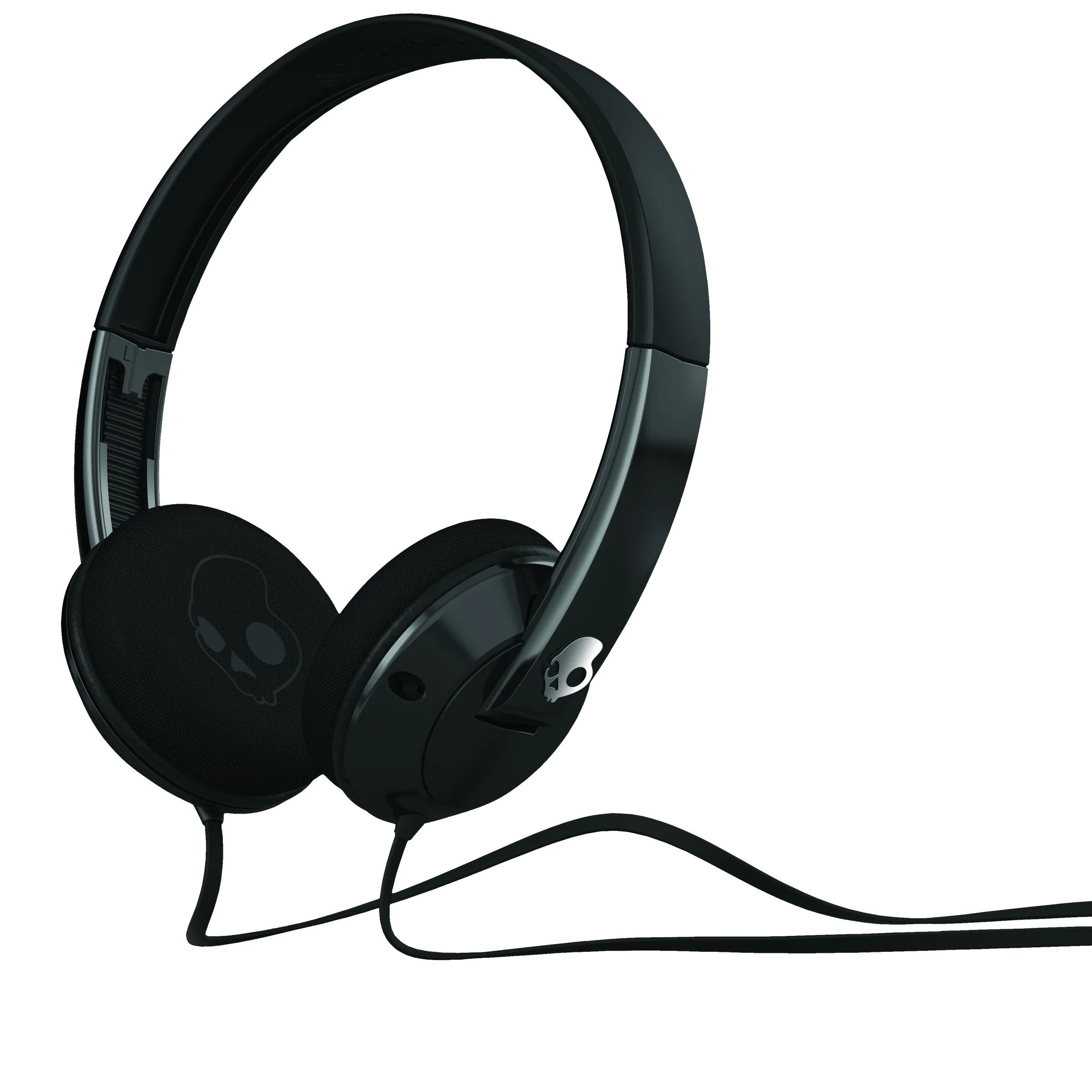 Skullcandy Uprock Black On-Ear Headphones with Dual Layer Ear Cups and Track Control