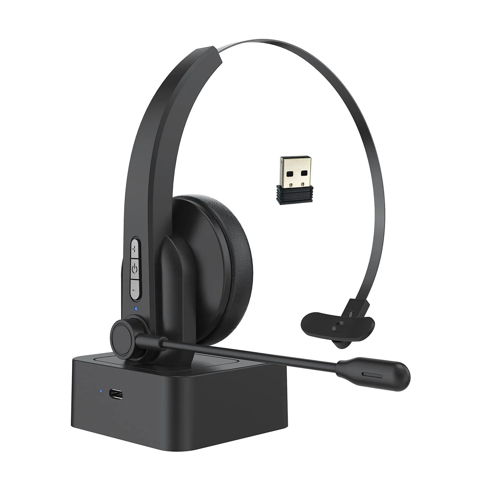 Skyeen 2.4GHz Wireless Headphones with Noise Reduction Mic, Adjustable Headband, Long Battery Life