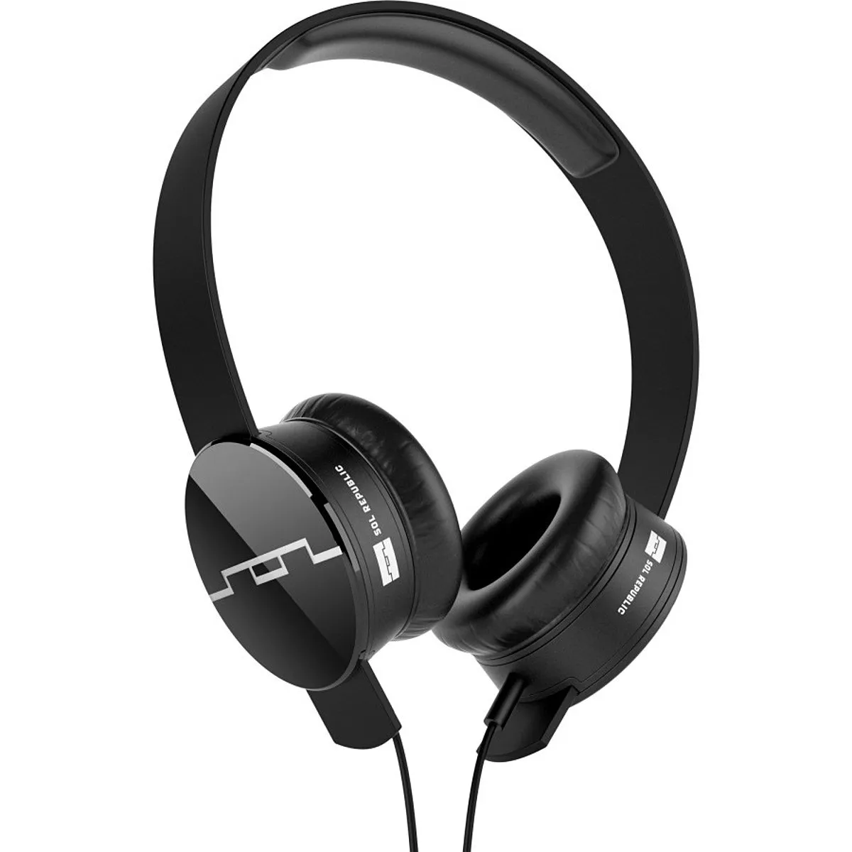 SOL REPUBLIC 1202-61 Tracks On-Ear Headphones - Black, V8 Sound Engine, Interchangeable Design