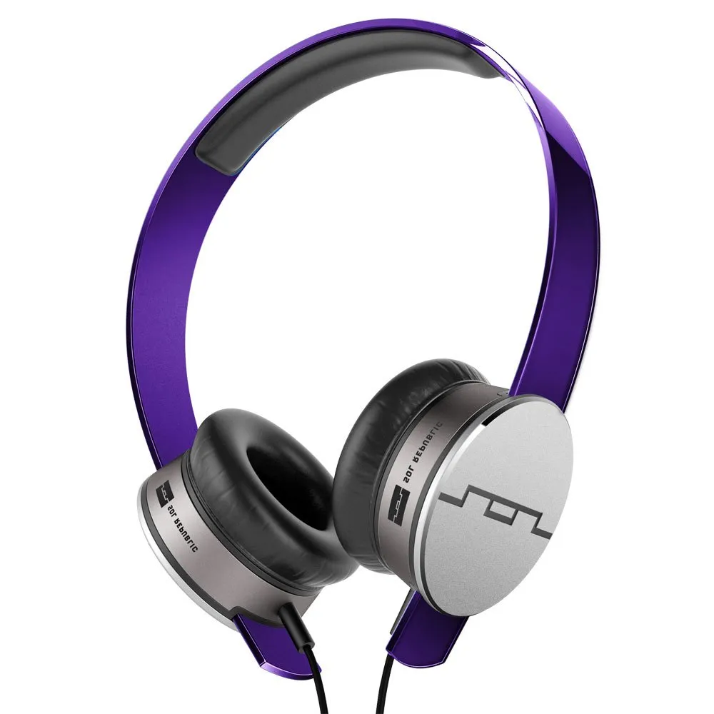 SOL REPUBLIC Tracks HD On-Ear Headphones - Purple, Wired, 3-Button Mic & Music Control