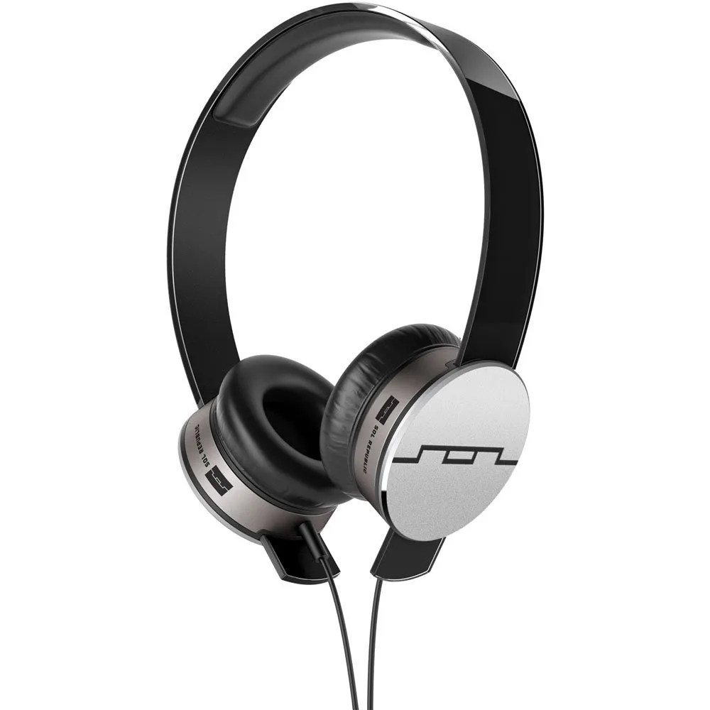 SOL REPUBLIC Tracks HD On-Ear Headphones in Black - High-Def Sound & Interchangeable Design