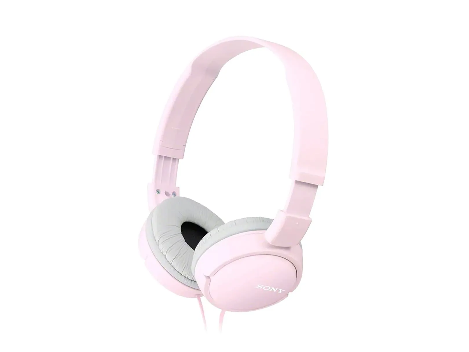 Sony Dynamic Foldable Headphones MDR-ZX110-P Pink with Neodymium Drivers and Cushioned Ear Pads