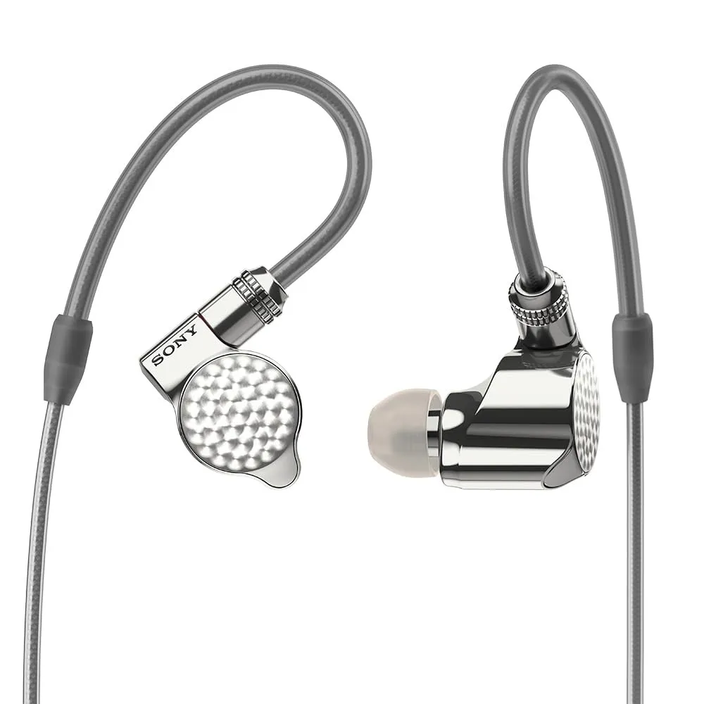 Sony IER-Z1R Signature Series In-Ear Headphones, Black/Silver - High-Res Audio, HD Hybrid Drivers