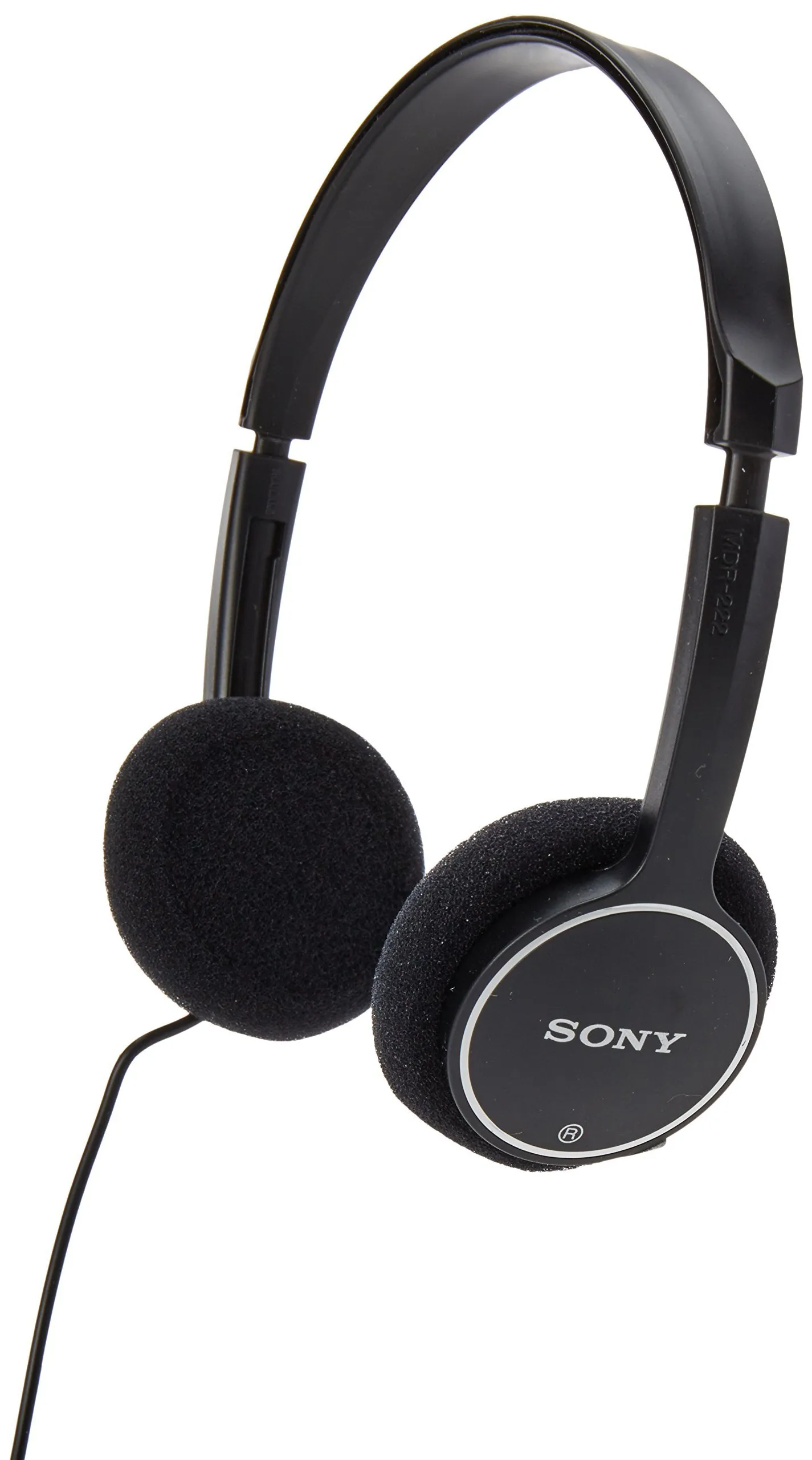 Sony MDR-222KD Children's Headphones (Black) - Lightweight, Volume-Limiting, Comfortable Fit