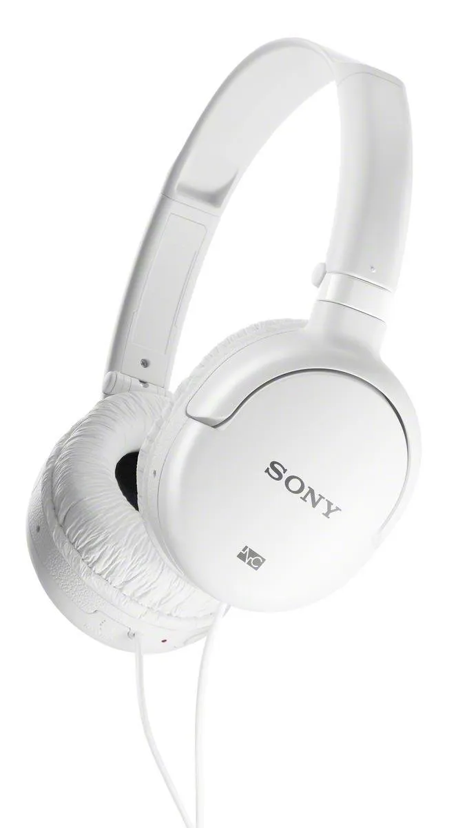 Sony MDRNC8/WMI Noise Canceling Headphones - White, 30mm Drivers, Lightweight, Foldable Design