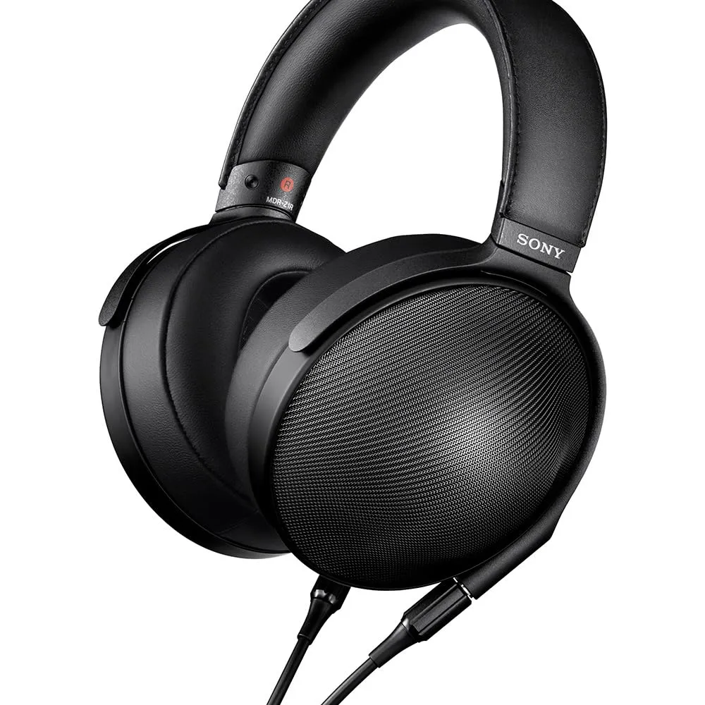 Sony MDRZ1R Hi-Res Headphones, 70mm Drivers, Black, Wired, Ergonomic Design, Made in Japan