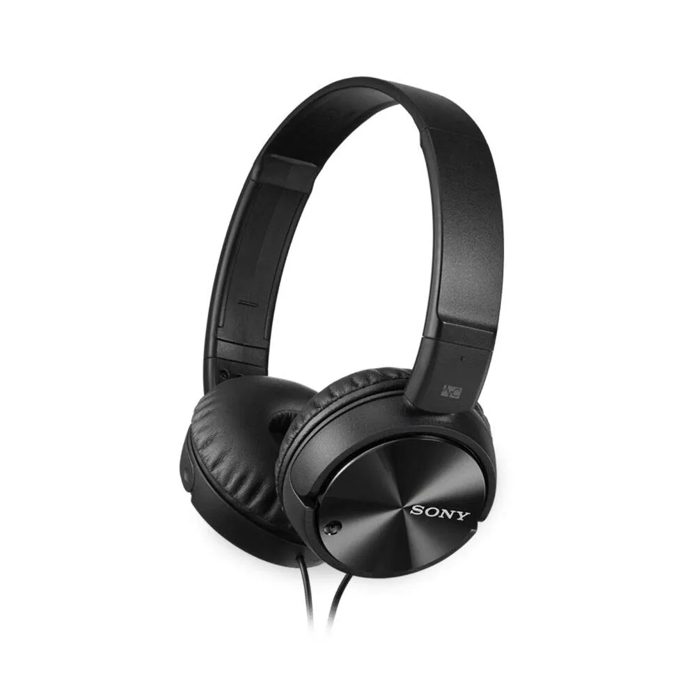 Sony MDRZX110NC Noise Cancelling Headphones, Black, Medium - 80 Hours Battery Life, Lightweight