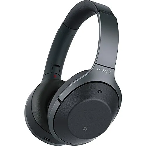 Sony WH1000XM2 Noise Cancelling Headphones - Over Ear Wireless Bluetooth, Hi-Res Audio, Black