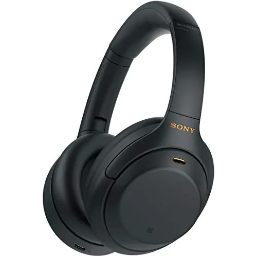 Sony WH1000XM4 Premium Wireless Noise Cancelling Headphones - 30hr Battery, Built-in Mic, Black