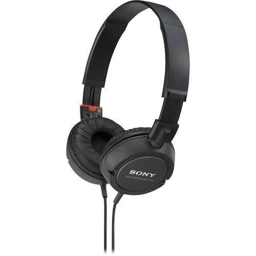 Sony ZX Series Lightweight Stereo Headphones - Black with Adjustable Padded Headband