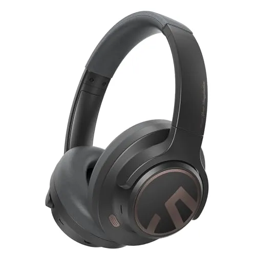 SoundPEATS Space Hybrid Active Noise Cancelling Wireless Headphones, Bluetooth 5.3, 123H Play