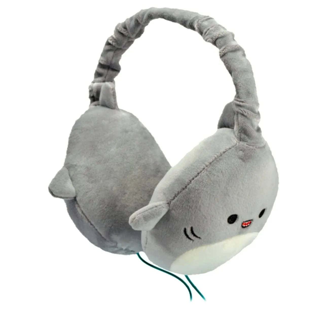 Squishmallow Gordon The Shark Headphones - Soft, Lightweight Design, Compatible with iPod/iPhone