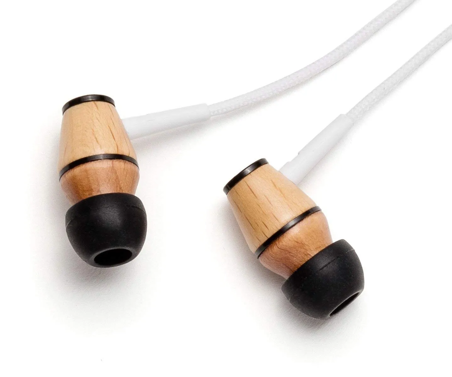 Symphonized XTC Premium Wood Noise-Isolating Headphones with Microphone - White