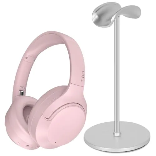 T-fun NC50 Hybrid Active Noise Cancelling Headphones, Wireless Bluetooth 5.3, 65H Playtime, Ergonomic