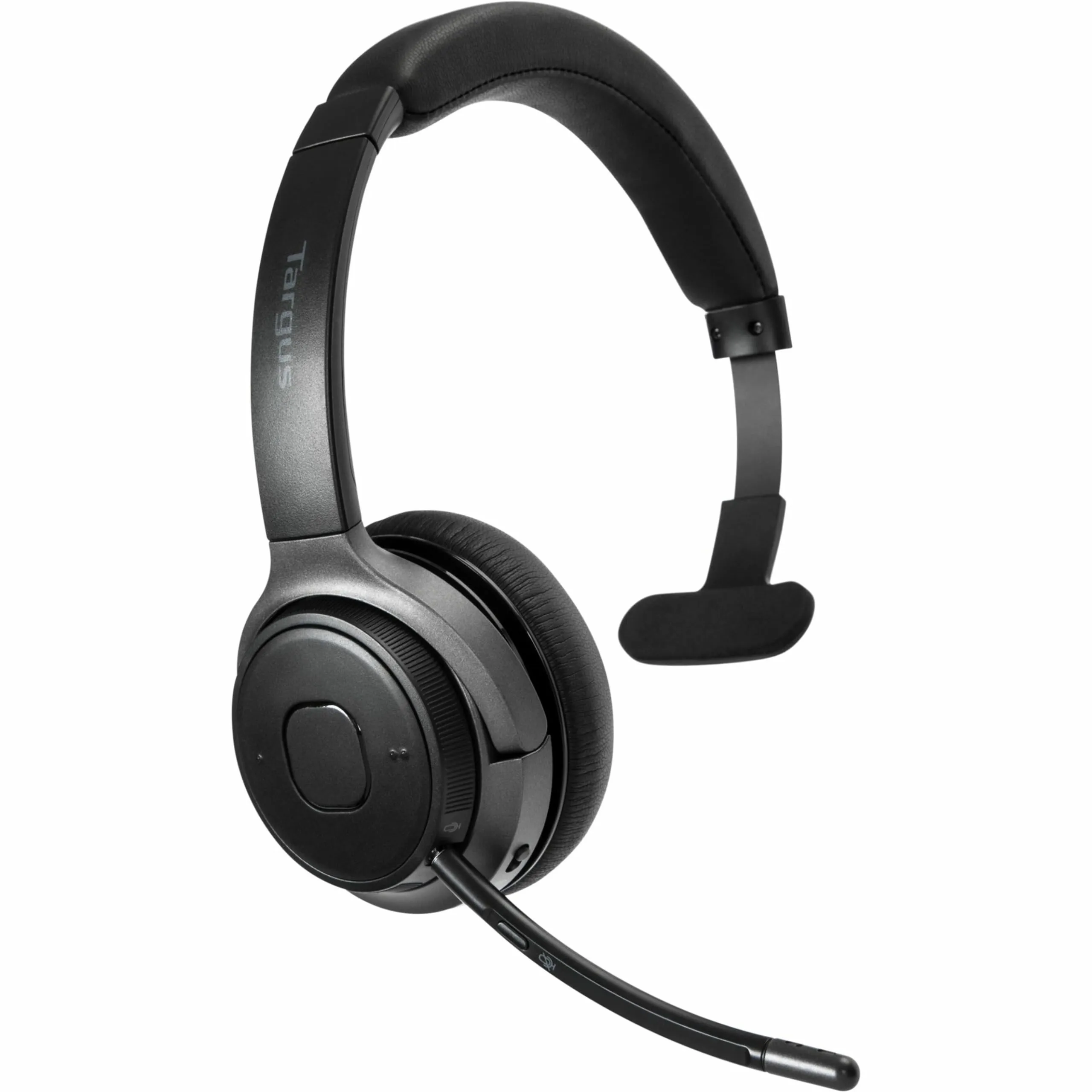 Targus Wireless Bluetooth Mono Headset with Noise-Canceling, Comfortable Design, USB-C, Black