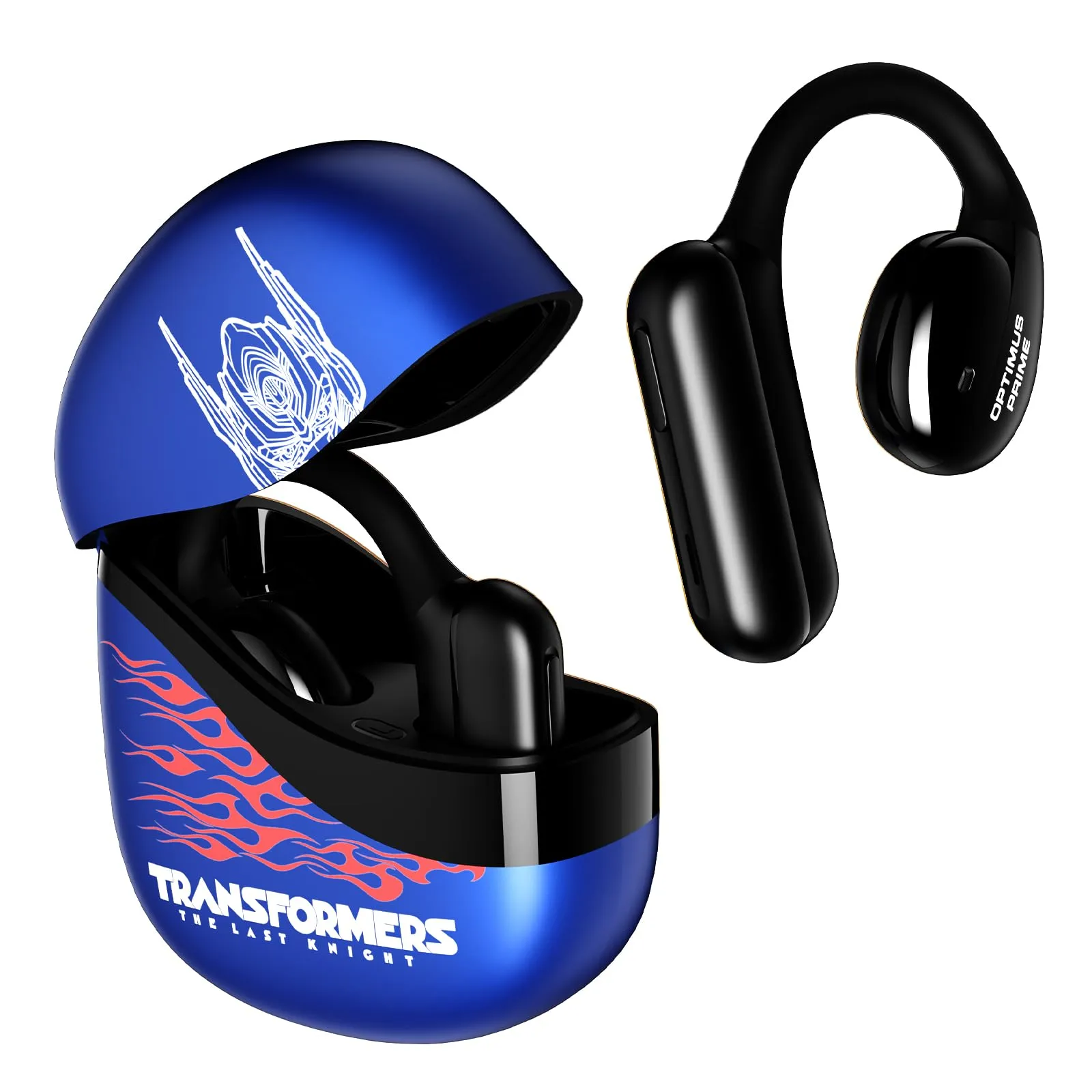 Transformers TF-T21 Open Ear Bluetooth Headphones, 60Hrs Playtime, IPX5 Waterproof, Blue