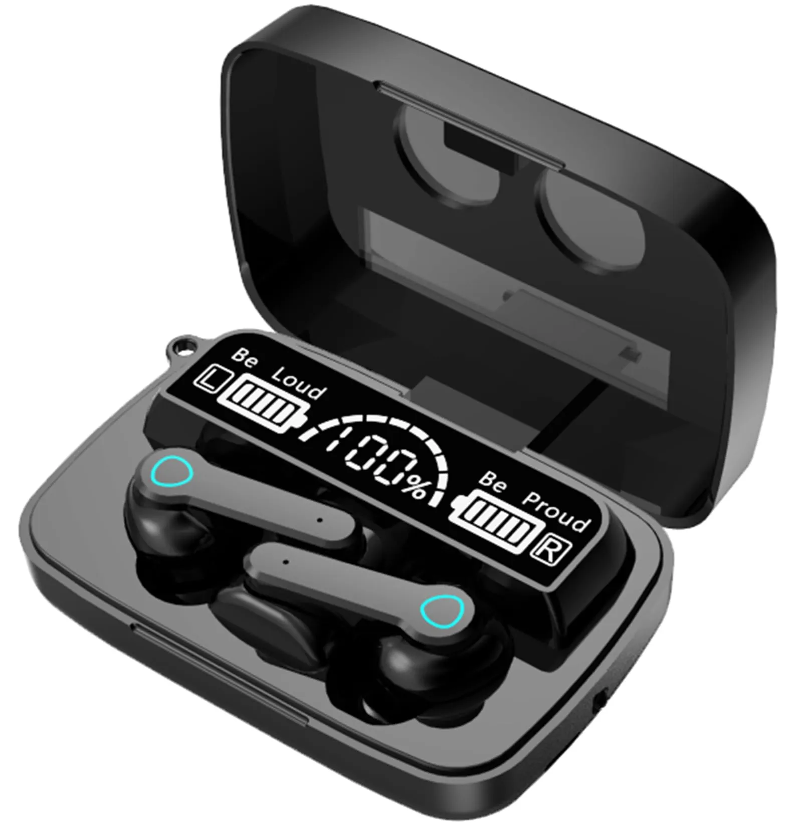 True Wireless Earbuds 2024 Bluetooth Headphones 5.3 Waterproof Touch Control with LED Display