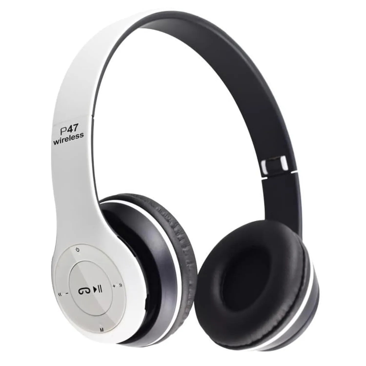 Upgraded Hybrid Active Noise Cancelling Headphones - 65H Playtime, Bluetooth, Deep Bass, Silver