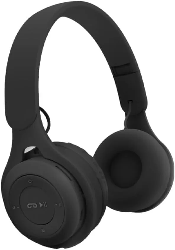 Upgraded Hybrid Noise Cancelling Headphones Black - Wireless Bluetooth, Deep Bass, Soft Earpads