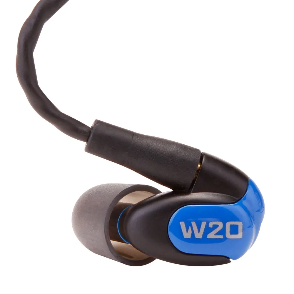 Westone Audio W20 Dual-Driver True-Fit Earphones, MMCX & 3-Button MFi Cable, Black