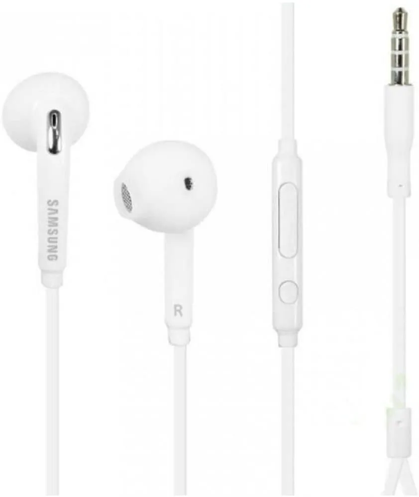 Wired 3.5mm Headphone with Microphone for Samsung Galaxy Devices - Ultra-Light, Tangle-Resistant