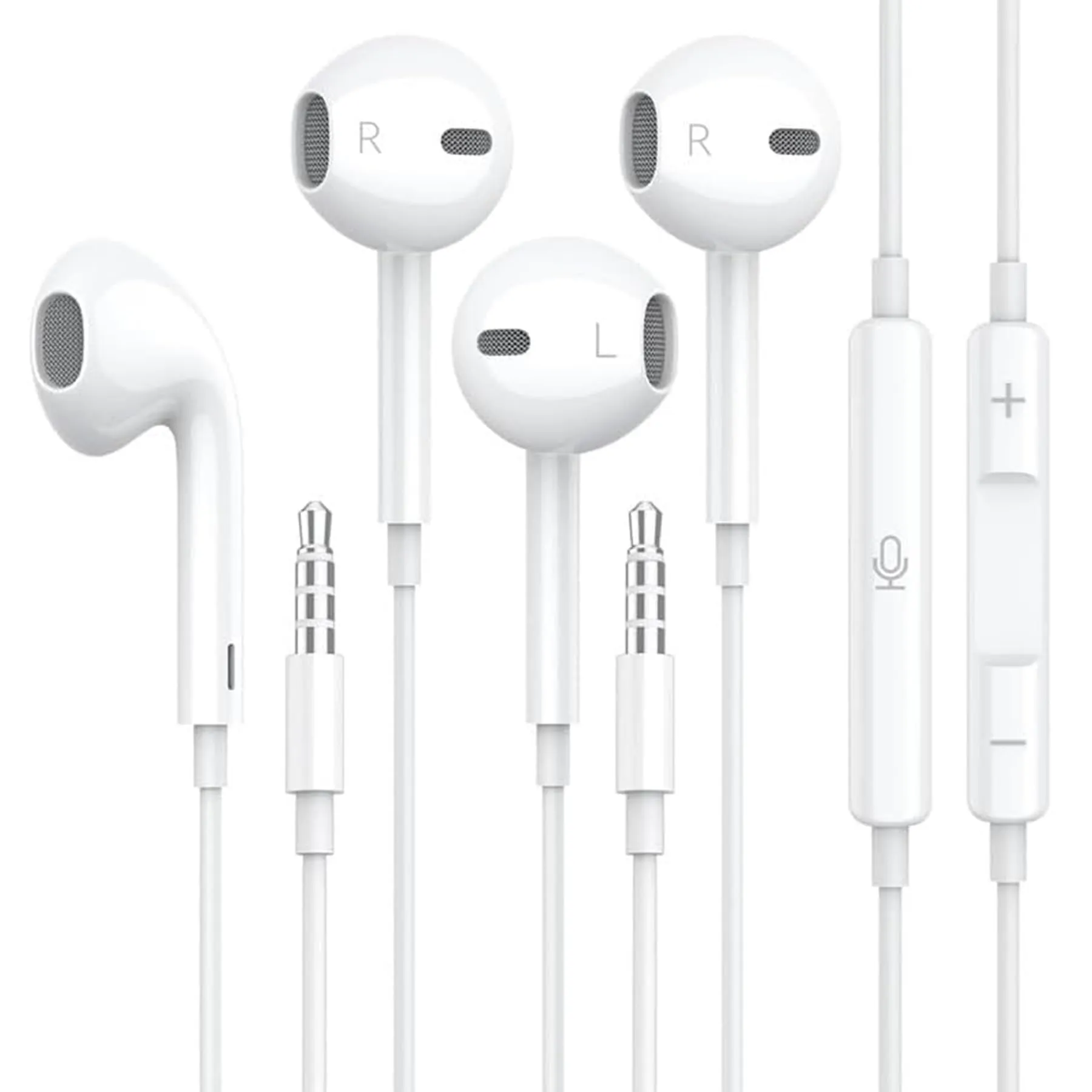 Wired Earbuds for iPhone 14/13/12/11/XR/XS/X/8/7/SE/Pro - Noise Reduction with Microphone & Volume Control