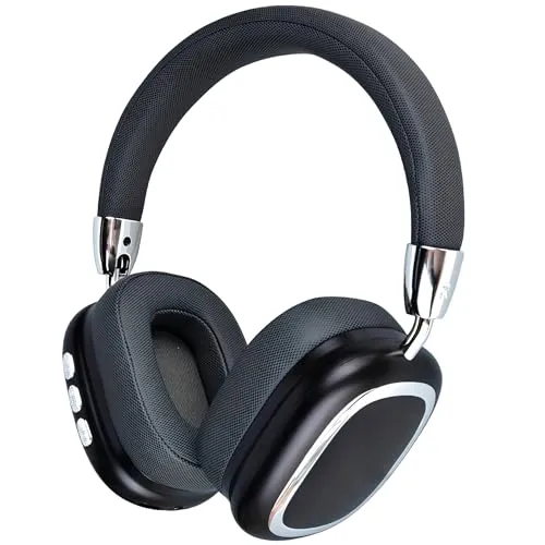 Wireless Bluetooth Headphones, Noise Cancelling, 10H Playtime, Foldable Design, Black