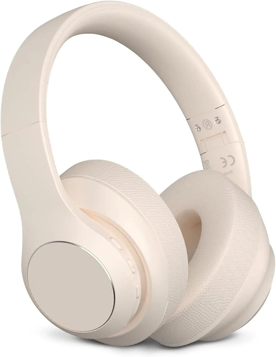 Wireless Bluetooth Headphones Over Ear Beige, 40 Hours Playtime, HiFi Sound, Noise Cancelling