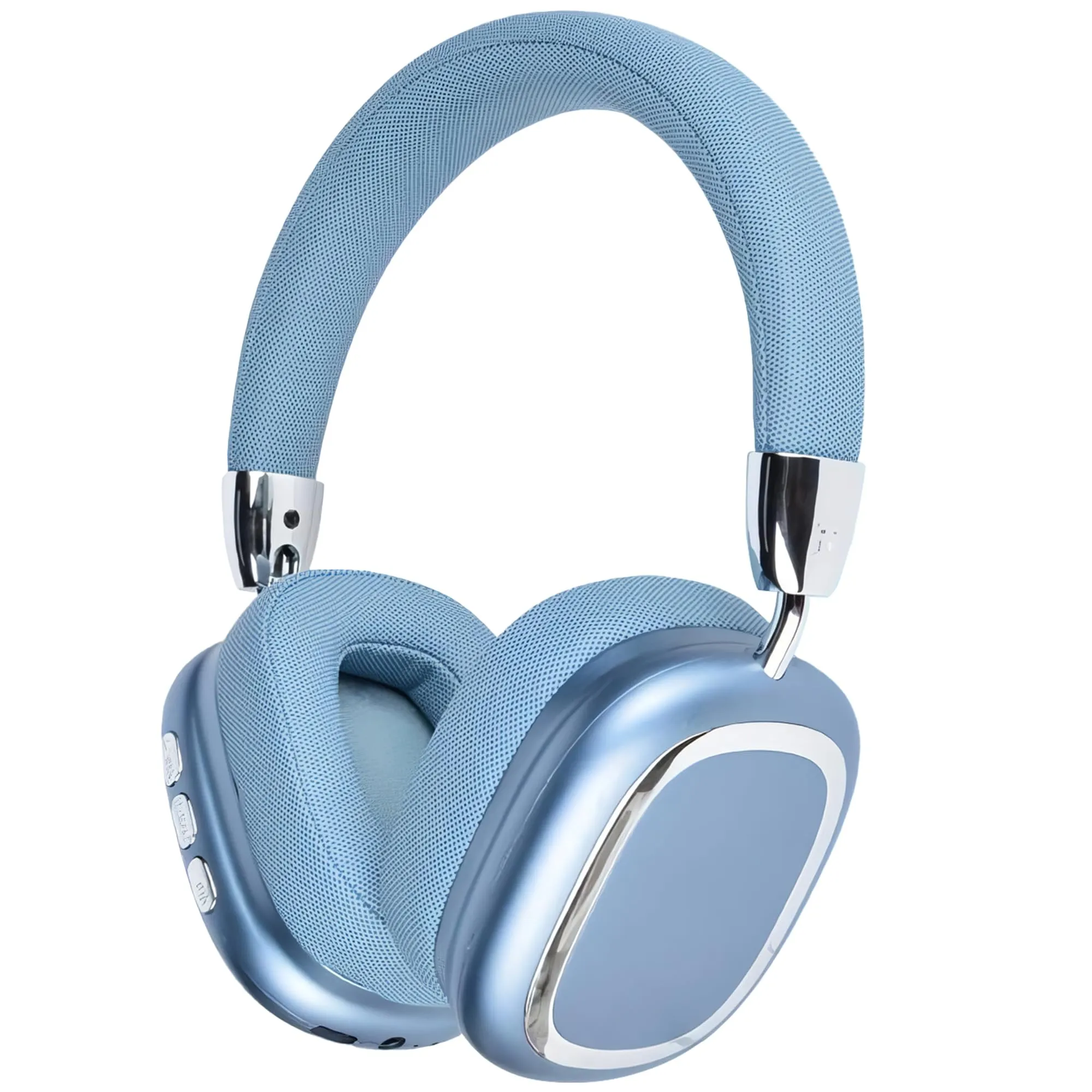 Wireless Bluetooth Headphones Over Ear, Lightweight HiFi Stereo Headset for Travel, Blue